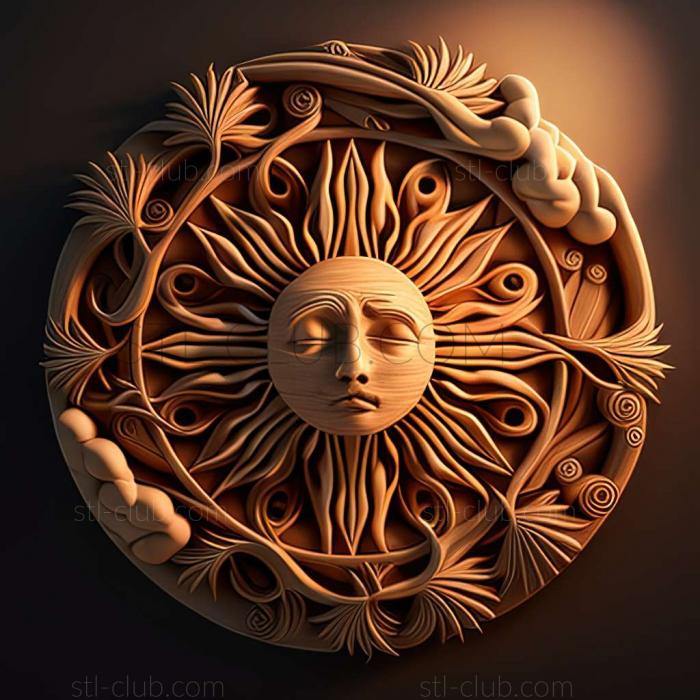 3D model sun (STL)